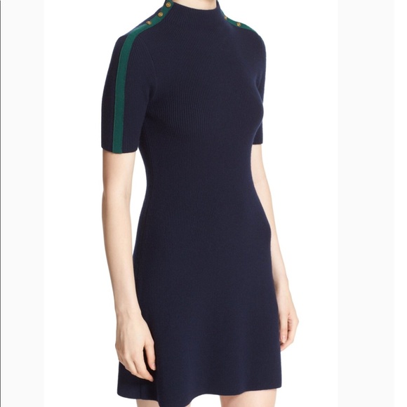 Tory Burch Dresses & Skirts - Tory Burch Sardy Dress: Navy Blue with Green